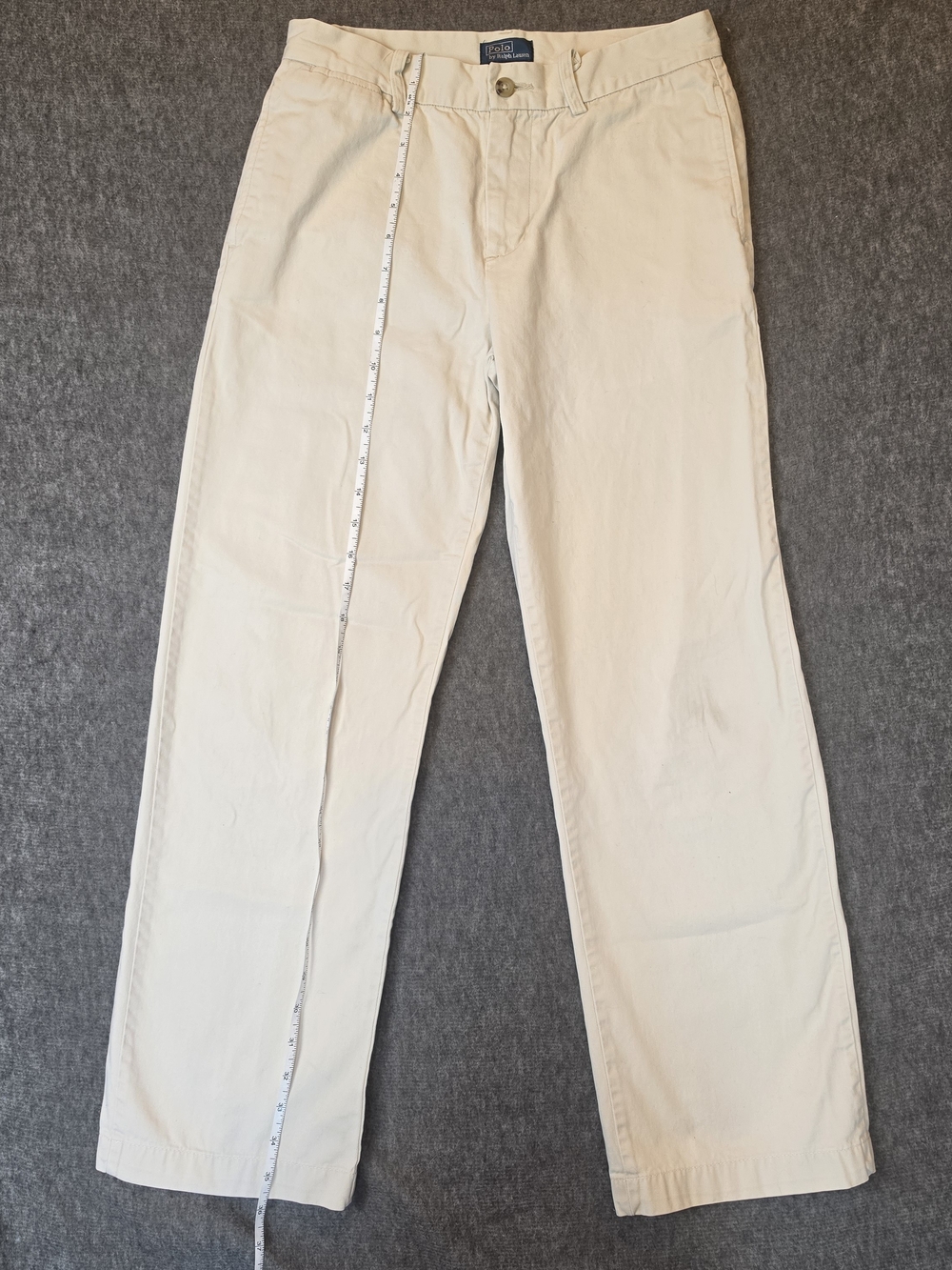 Polo by Ralph Lauren Beige Boys Chino Pants 16 Preppy Classic Sporty Comfort - Picture 2 of 12